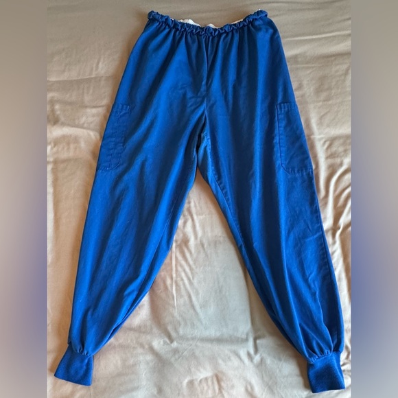 Barco Uniform Scrub Pants Women’s Medium Jogger Side Pockets & Reg Pockets Blue - Picture 1 of 13